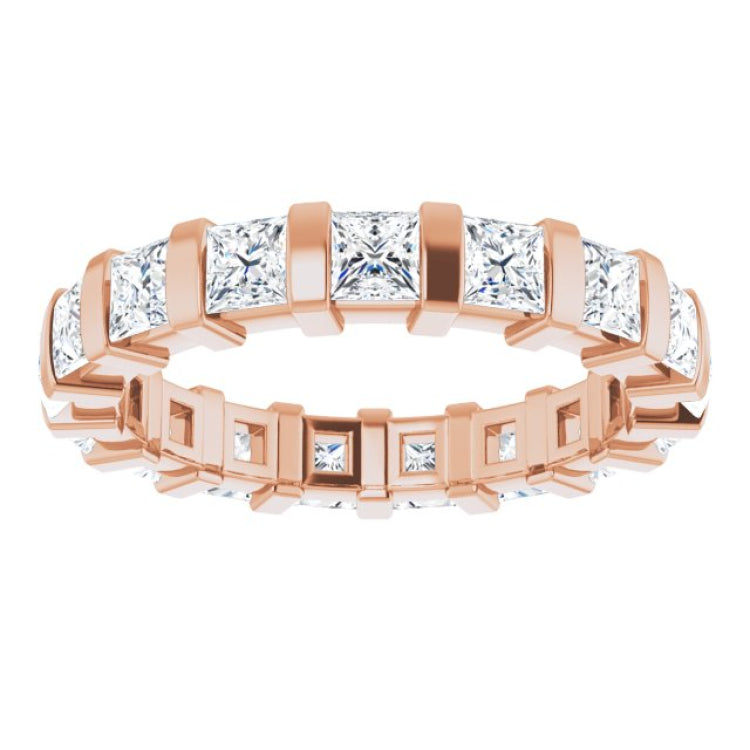 14K Rose 1 7/8 CTW Natural Diamond Eternity Band Size 7 14K Rose 1 7/8 CTW Natural Diamond Eternity Band Size 7