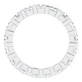 Platinum 1 7/8 CTW Natural Diamond Eternity Band Size 7