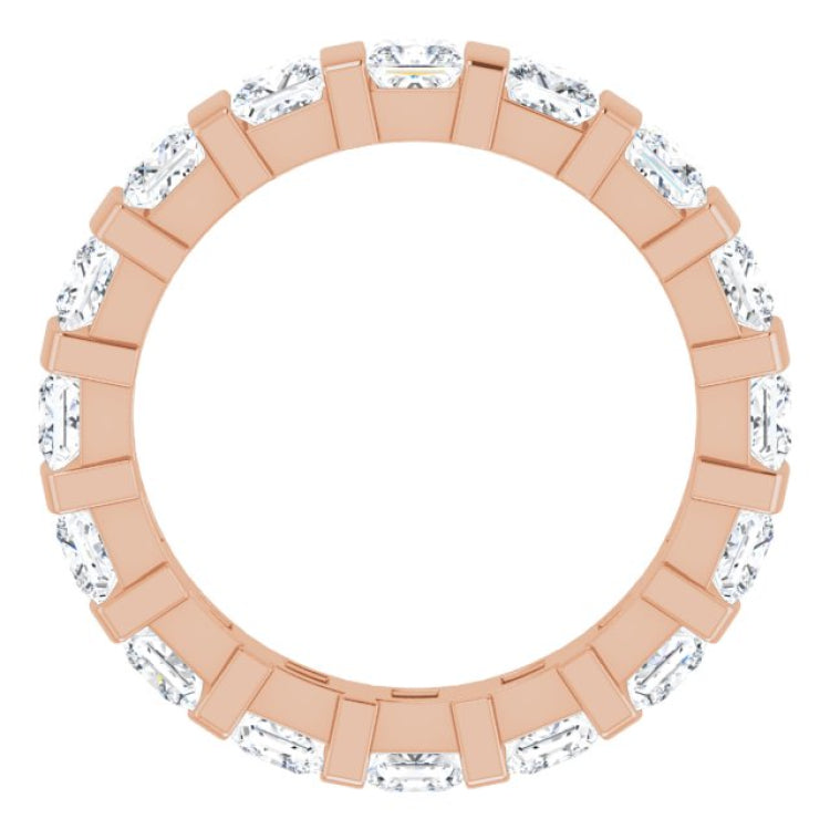 14K Rose 2 1/2 CTW Natural Diamond Eternity Band Size 7 14K Rose 2 1/2 CTW Natural Diamond Eternity Band Size 7