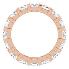 14K Rose 2 1/2 CTW Natural Diamond Eternity Band Size 7 14K Rose 2 1/2 CTW Natural Diamond Eternity Band Size 7