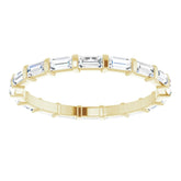 14K Yellow 5/8 CTW Natural Diamond Eternity Band Size 7