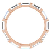 14K Rose 1 5/8 CTW Natural Diamond Eternity Band Size 7