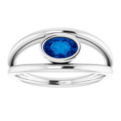 Platinum Natural Blue Sapphire Ring Platinum Natural Blue Sapphire Ring