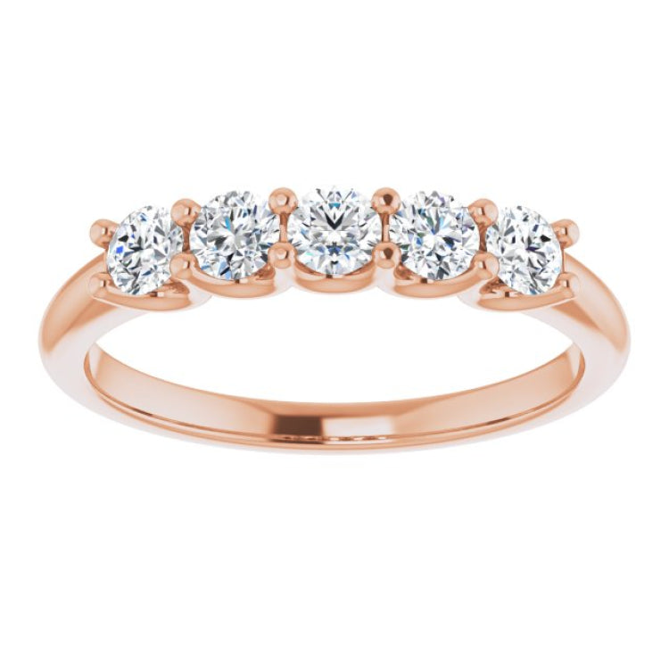 14K Rose 1/2 CTW Natural Diamond Anniversary Band 14K Rose 1/2 CTW Natural Diamond Anniversary Band