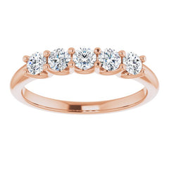 14K Rose 1/2 CTW Natural Diamond Anniversary Band 14K Rose 1/2 CTW Natural Diamond Anniversary Band