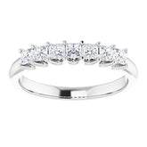 14K White 1/2 CTW Natural Diamond Anniversary Band