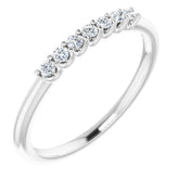 Platinum 1/6 CTW Natural Diamond Anniversary Band