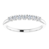 Platinum 1/5 CTW Natural Diamond Anniversary Band