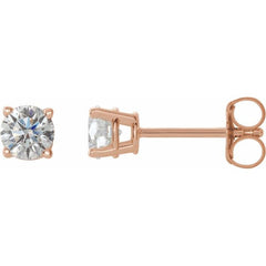 14K Rose 1/2 CTW Natural Diamond Stud Earrings 14K Rose 1/2 CTW Natural Diamond Stud Earrings