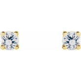 14K Yellow 1 CTW Natural Diamond Earrings