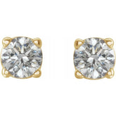 14K Yellow 1 1/2 CTW Natural Diamond Earrings