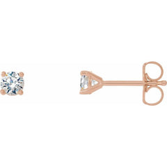 14K Rose 1/4 CTW Natural Diamond Cocktail-Style Earrings 14K Rose 1/4 CTW Natural Diamond Cocktail-Style Earrings