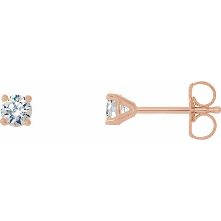 14K Rose 1/4 CTW Natural Diamond Cocktail-Style Earrings 14K Rose 1/4 CTW Natural Diamond Cocktail-Style Earrings