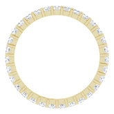 14K Yellow 3/4 CTW Natural Diamond Eternity Band Size 5