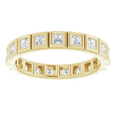 14K Yellow 5/8 CTW Natural Diamond Eternity Band Size 5