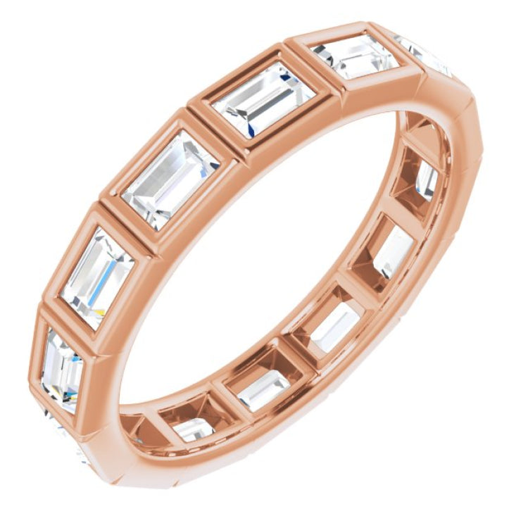 14K Rose 1 1/6 CTW Natural Diamond Eternity Band Size 5 14K Rose 1 1/6 CTW Natural Diamond Eternity Band Size 5