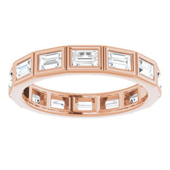 14K Rose 1 1/6 CTW Natural Diamond Eternity Band Size 5 14K Rose 1 1/6 CTW Natural Diamond Eternity Band Size 5