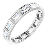 Platinum 1 1/6 CTW Natural Diamond Eternity Band Size 5