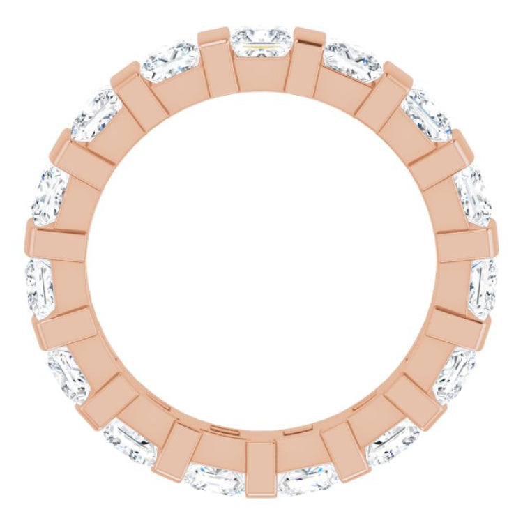 14K Rose 2 3/8 CTW Natural Diamond Eternity Band Size 5 14K Rose 2 3/8 CTW Natural Diamond Eternity Band Size 5