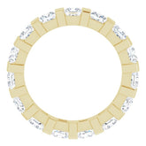 14K Yellow 2 3/8 CTW Natural Diamond Eternity Band Size 5