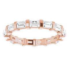 14K Rose 1 CTW Natural Diamond Eternity Band Size 5 14K Rose 1 CTW Natural Diamond Eternity Band Size 5