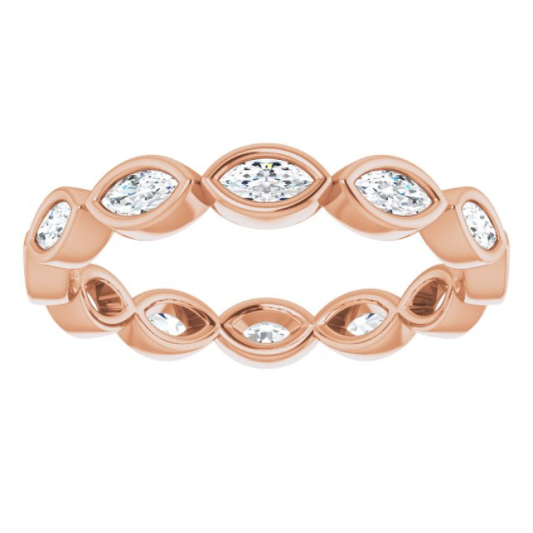 14K Rose 1/2 CTW Natural Diamond Eternity Band Size 5 14K Rose 1/2 CTW Natural Diamond Eternity Band Size 5