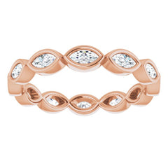 14K Rose 1/2 CTW Natural Diamond Eternity Band Size 5 14K Rose 1/2 CTW Natural Diamond Eternity Band Size 5