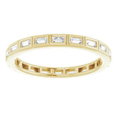 14K Yellow 1/4 CTW Natural Diamond Eternity Band Size 5