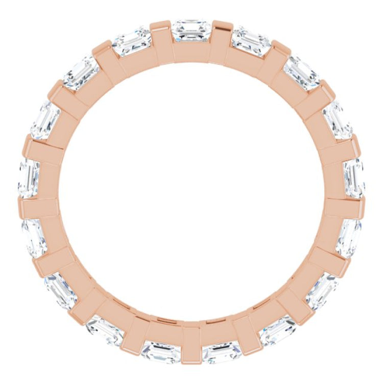 14K Rose 1 3/4 CTW Natural Diamond Eternity Band Size 5 14K Rose 1 3/4 CTW Natural Diamond Eternity Band Size 5