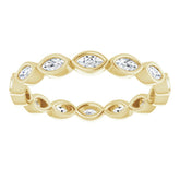 14K Yellow 3/8 CTW Natural Diamond Eternity Band Size 5