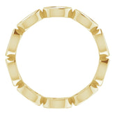 14K Yellow 5/8 CTW Natural Diamond Eternity Band Size 5