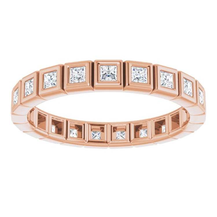 14K Rose 1/2 CTW Natural Diamond Eternity Band Size 5 14K Rose 1/2 CTW Natural Diamond Eternity Band Size 5