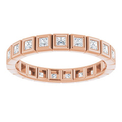 14K Rose 1/2 CTW Natural Diamond Eternity Band Size 5 14K Rose 1/2 CTW Natural Diamond Eternity Band Size 5