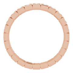 14K Rose 1/3 CTW Natural Diamond Eternity Band Size 5 14K Rose 1/3 CTW Natural Diamond Eternity Band Size 5