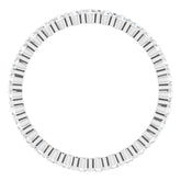 Platinum 1/2 CTW Natural Diamond Eternity Band Size 5