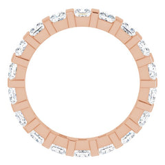 14K Rose 1 5/8 CTW Natural Diamond Eternity Band Size 5 14K Rose 1 5/8 CTW Natural Diamond Eternity Band Size 5