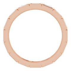 14K Rose 1/3 CTW Natural Diamond Eternity Band Size 5 14K Rose 1/3 CTW Natural Diamond Eternity Band Size 5