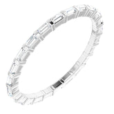 Platinum 1/3 CTW Natural Diamond Eternity Band Size 5