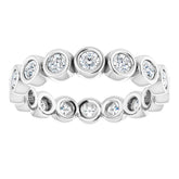 Platinum 3/4 CTW Natural Diamond Eternity Band Size 5
