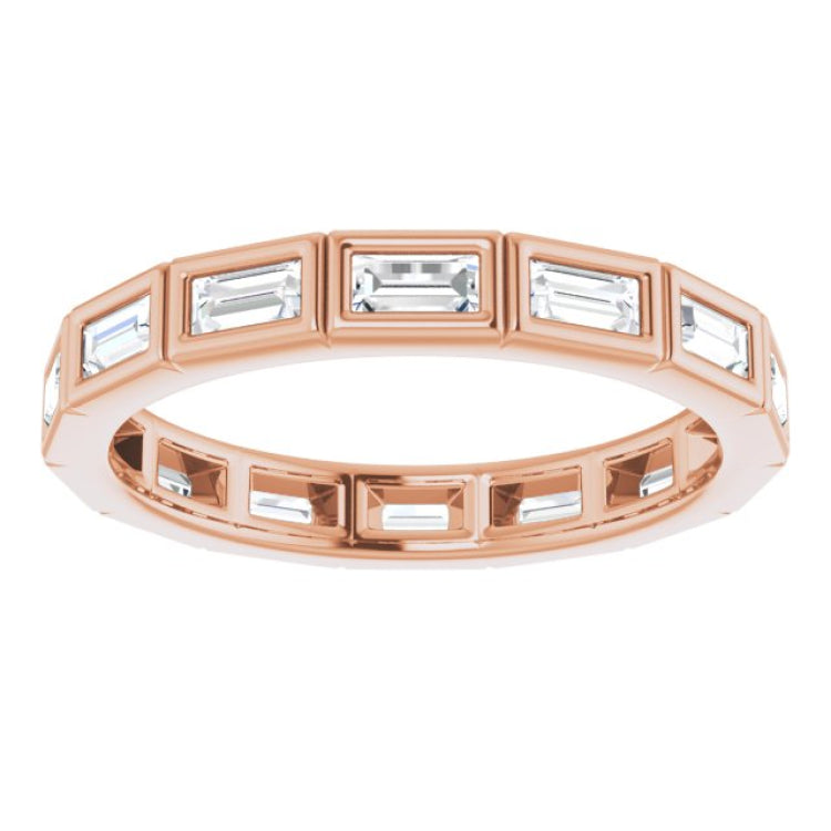 14K Rose 1/2 CTW Natural Diamond Eternity Band Size 5 14K Rose 1/2 CTW Natural Diamond Eternity Band Size 5