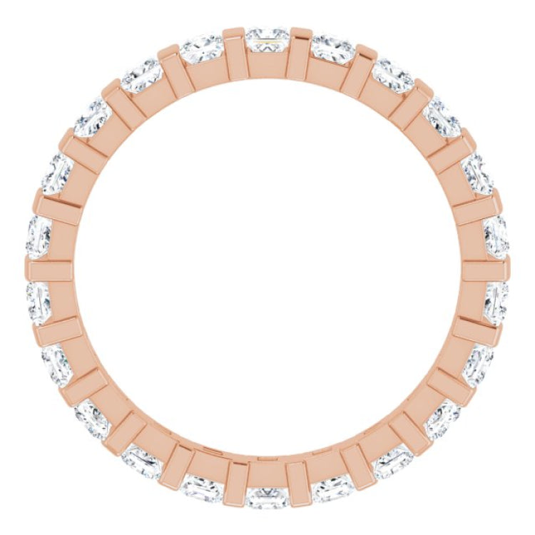 14K Rose 1 1/8 CTW Natural Diamond Eternity Band Size 5 14K Rose 1 1/8 CTW Natural Diamond Eternity Band Size 5