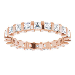 14K Rose 1 1/8 CTW Natural Diamond Eternity Band Size 5 14K Rose 1 1/8 CTW Natural Diamond Eternity Band Size 5