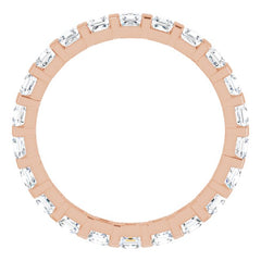14K Rose 1 1/8 CTW Natural Diamond Eternity Band Size 5 14K Rose 1 1/8 CTW Natural Diamond Eternity Band Size 5