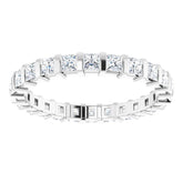 Platinum 1 1/8 CTW Natural Diamond Eternity Band Size 5