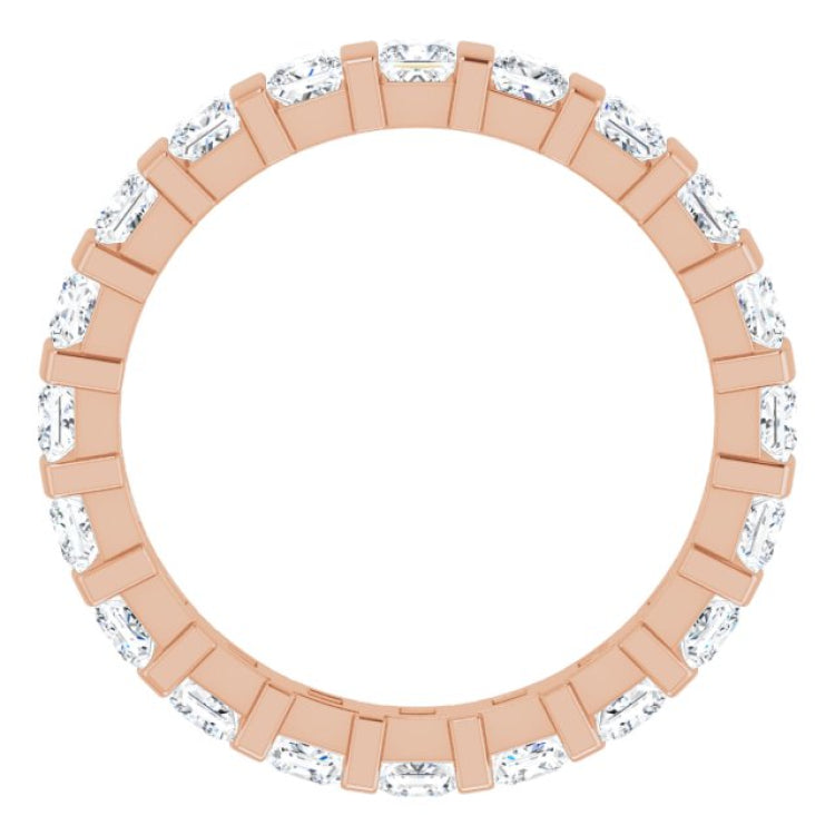 14K Rose 1 1/2 CTW Natural Diamond Eternity Band Size 5 14K Rose 1 1/2 CTW Natural Diamond Eternity Band Size 5