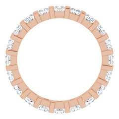 14K Rose 1 1/2 CTW Natural Diamond Eternity Band Size 5 14K Rose 1 1/2 CTW Natural Diamond Eternity Band Size 5