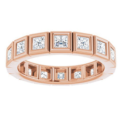 14K Rose 1 1/8 CTW Natural Diamond Eternity Band Size 5 14K Rose 1 1/8 CTW Natural Diamond Eternity Band Size 5