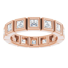 14K Rose 1 1/3 CTW Natural Diamond Eternity Band Size 5 14K Rose 1 1/3 CTW Natural Diamond Eternity Band Size 5