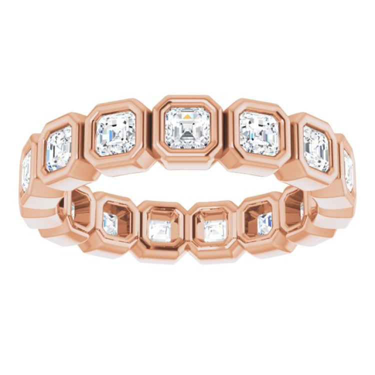 14K Rose 1 3/8 CTW Natural Diamond Eternity Band Size 5 14K Rose 1 3/8 CTW Natural Diamond Eternity Band Size 5