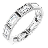 Platinum 9/10 CTW Natural Diamond Eternity Band Size 5